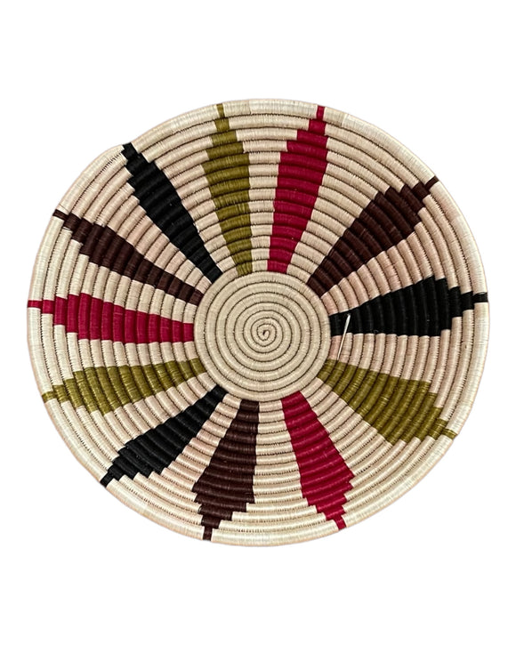 Panier du Rwanda multicolore