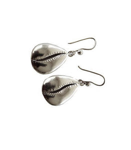 Boucles d'oreilles cauri dormeuse grande