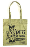Tote bag "Foutou" kaki