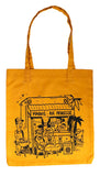 Tote bag "Maquis Rue Princesse" jaune
