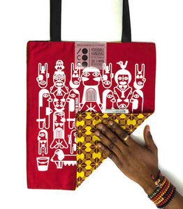 Tote bag "Sexual Africa" face rouge