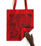 Tote bag "Love Babi" rouge