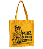 Tote bag "Foutou" jaune