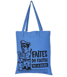 Tote bag "Foutou" bleu