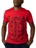 T-shirt "African Kiss" rouge